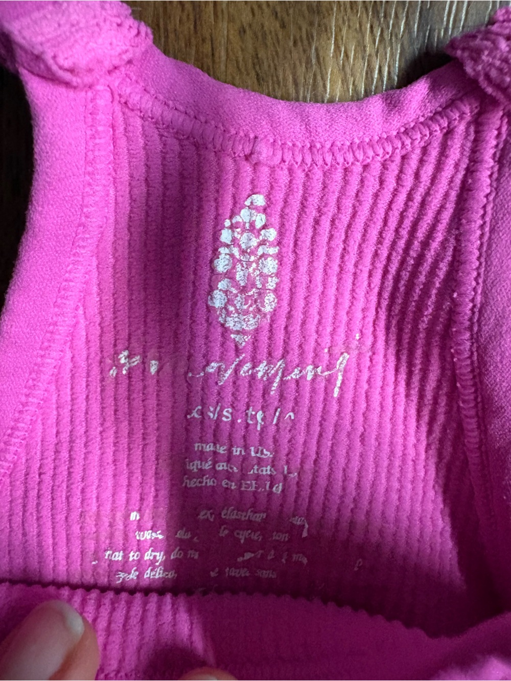 Free People Hot Pink Ribbed Tank Sweater